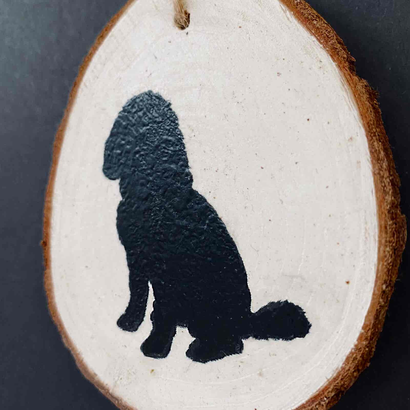 Cockapoo hanging Wood Slice - Image 2
