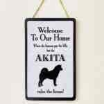Akita Welcome Plaque