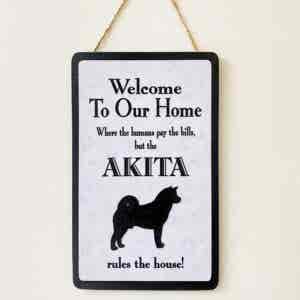 Akita Welcome Plaque