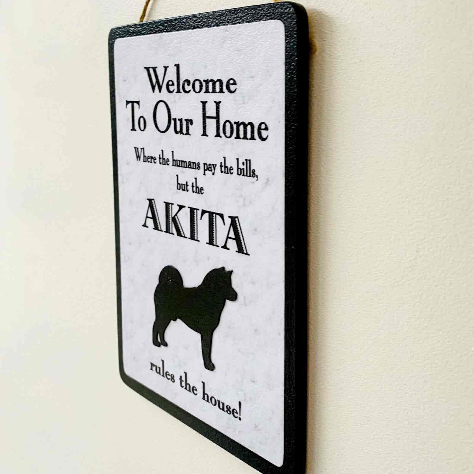 Akita Welcome Plaque - Image 3