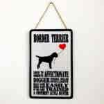 Border Terrier Typography Plaque