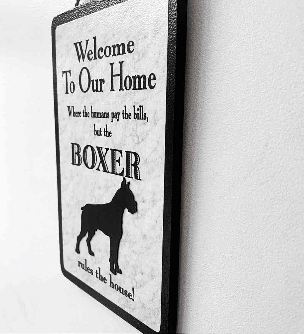 Boxer Welcome Plaque - Image 3