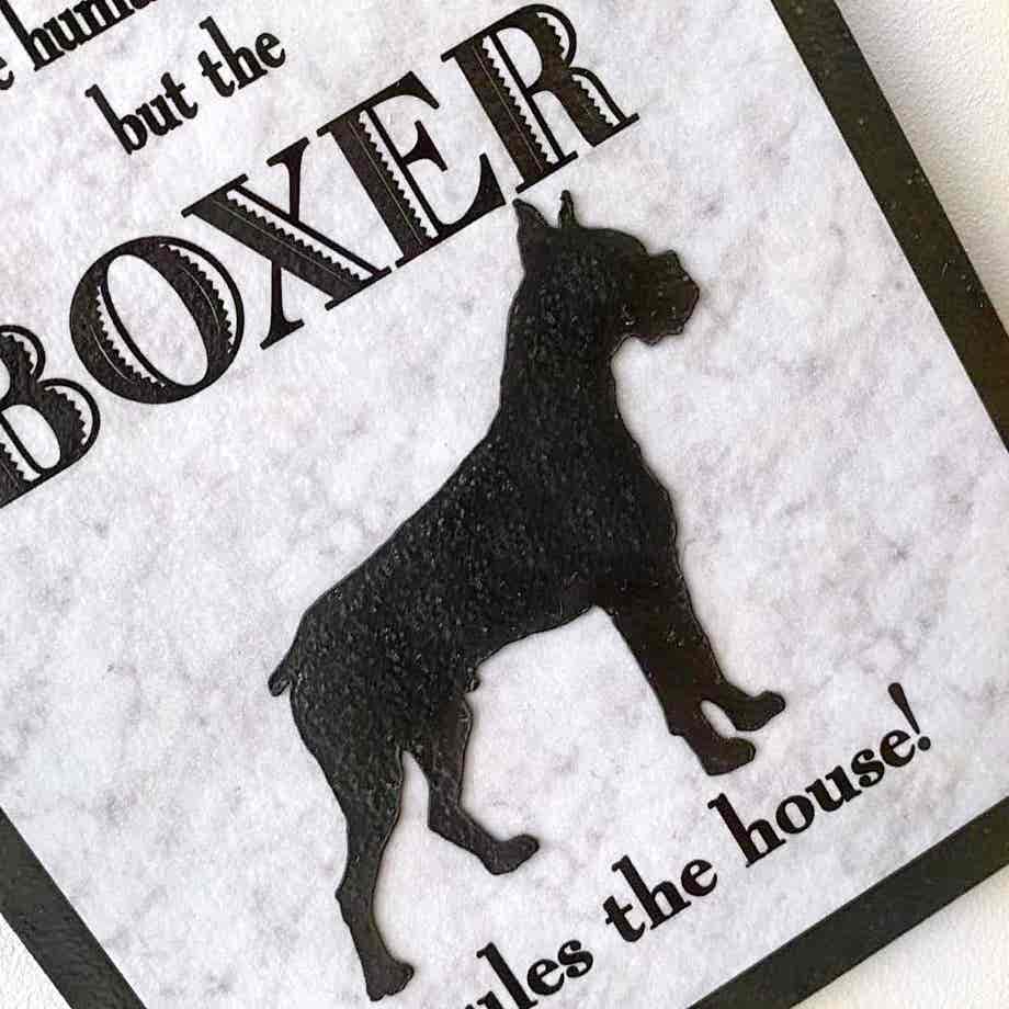 Boxer Welcome Plaque - Image 2