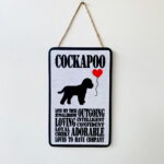 Cockapoo Typography Plaque