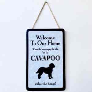 Cavapoo Welcome Plaque