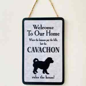 Cavachon Welcome Plaque