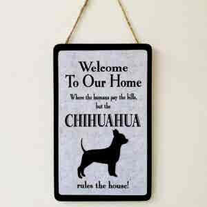 Chihuahua Welcome Plaque