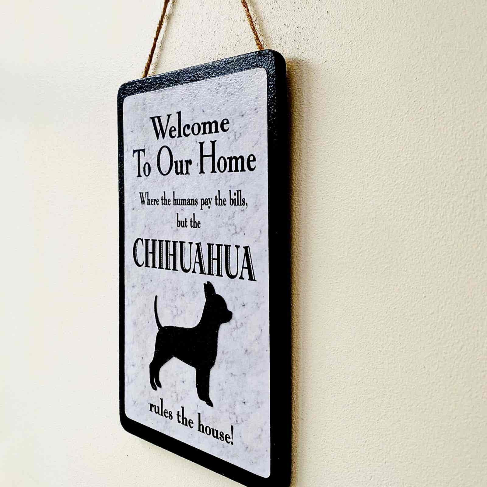 Chihuahua Welcome Plaque - Image 3