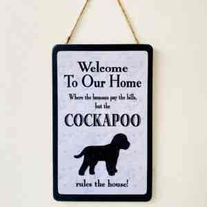 Cockapoo Welcome Plaque