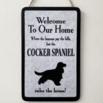 Cocker Spaniel Welcome Plaque