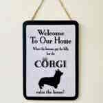 Corgi Welcome Plaque (limited edition)
