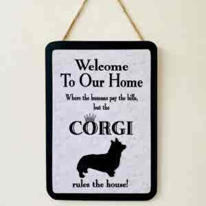 Corgi Welcome Plaque (limited edition)