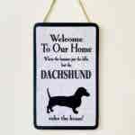 Dachshund Welcome Plaque