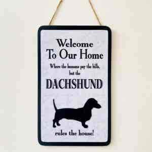 Dachshund Welcome Plaque