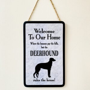 Deerhound Welcome Plaque