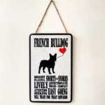 French Bulldog Typography Plaque