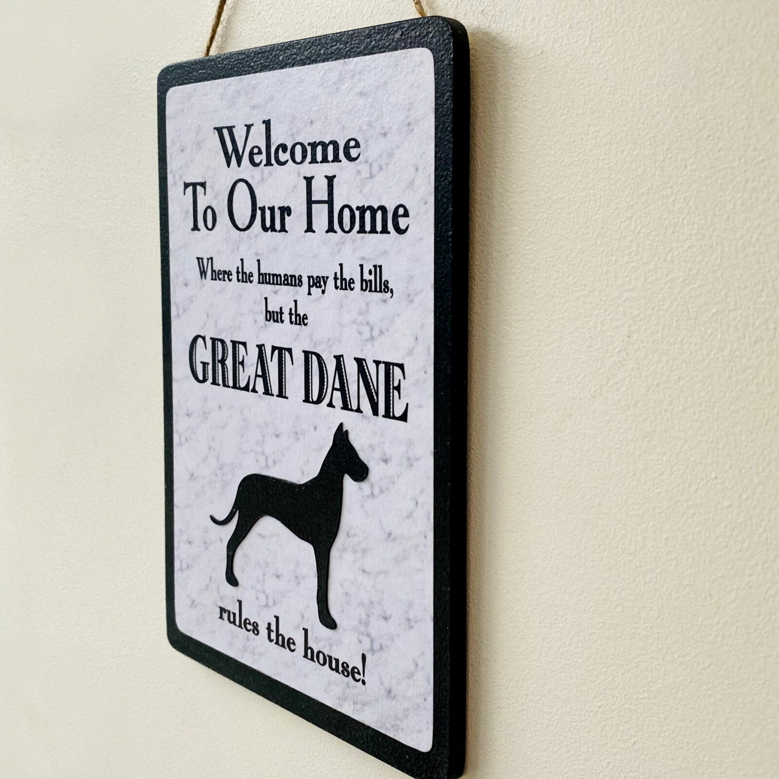 Great Dane Welcome Plaque - Image 3