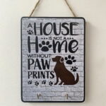 Double Hook Key/Small Dog Lead Hanger (brown dog)