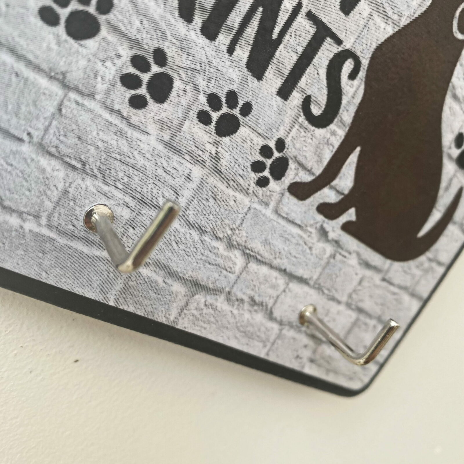 Double Hook Key/Small Dog Lead Hanger (brown dog) - Image 3