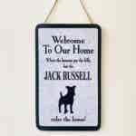 Jack Russell Welcome Plaque