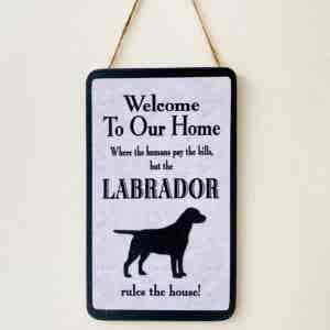 Labrador Welcome Plaque