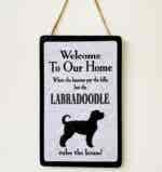 Labradoodle Welcome Plaque