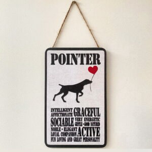 Pointer Typography Plaque