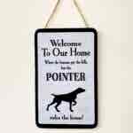 Pointer Welcome Plaque