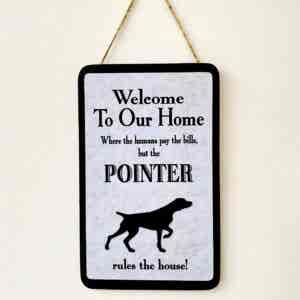 Pointer Welcome Plaque