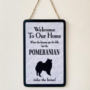 Pomeranian Welcome Plaque