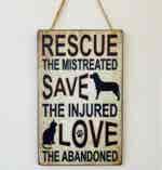 Rescue The Mistreated.....Plaque (beige)