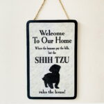 Shih Tzu Welcome Plaque