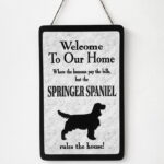 Springer Spaniel Welcome Plaque