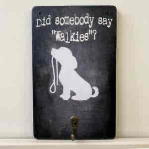 Black Single Hook Lead/Key Hanger