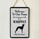 Whippet Welcome Plaque