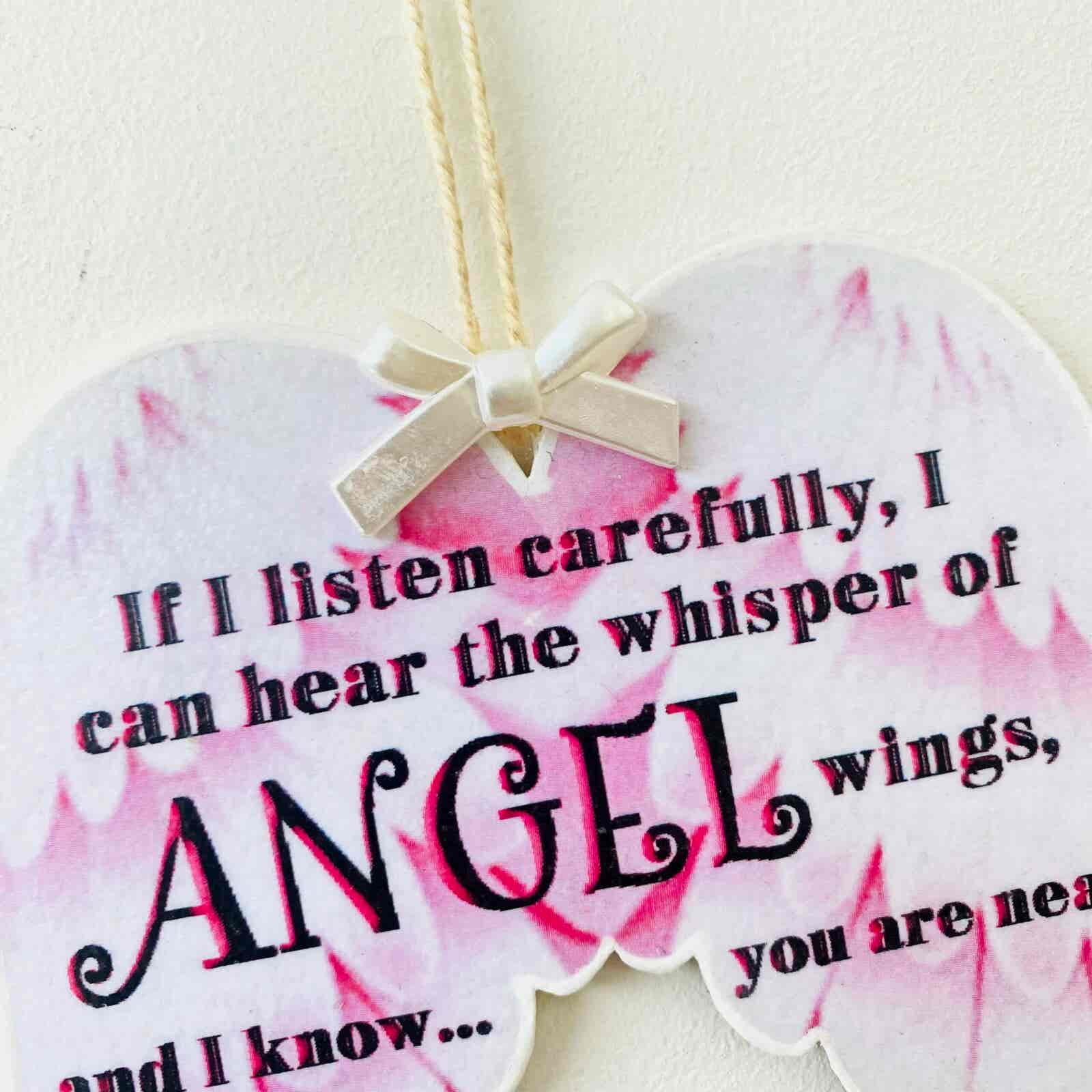 Angel Wings Memorial Plaque - Image 3