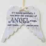 Angel Wings Memorial Plaque