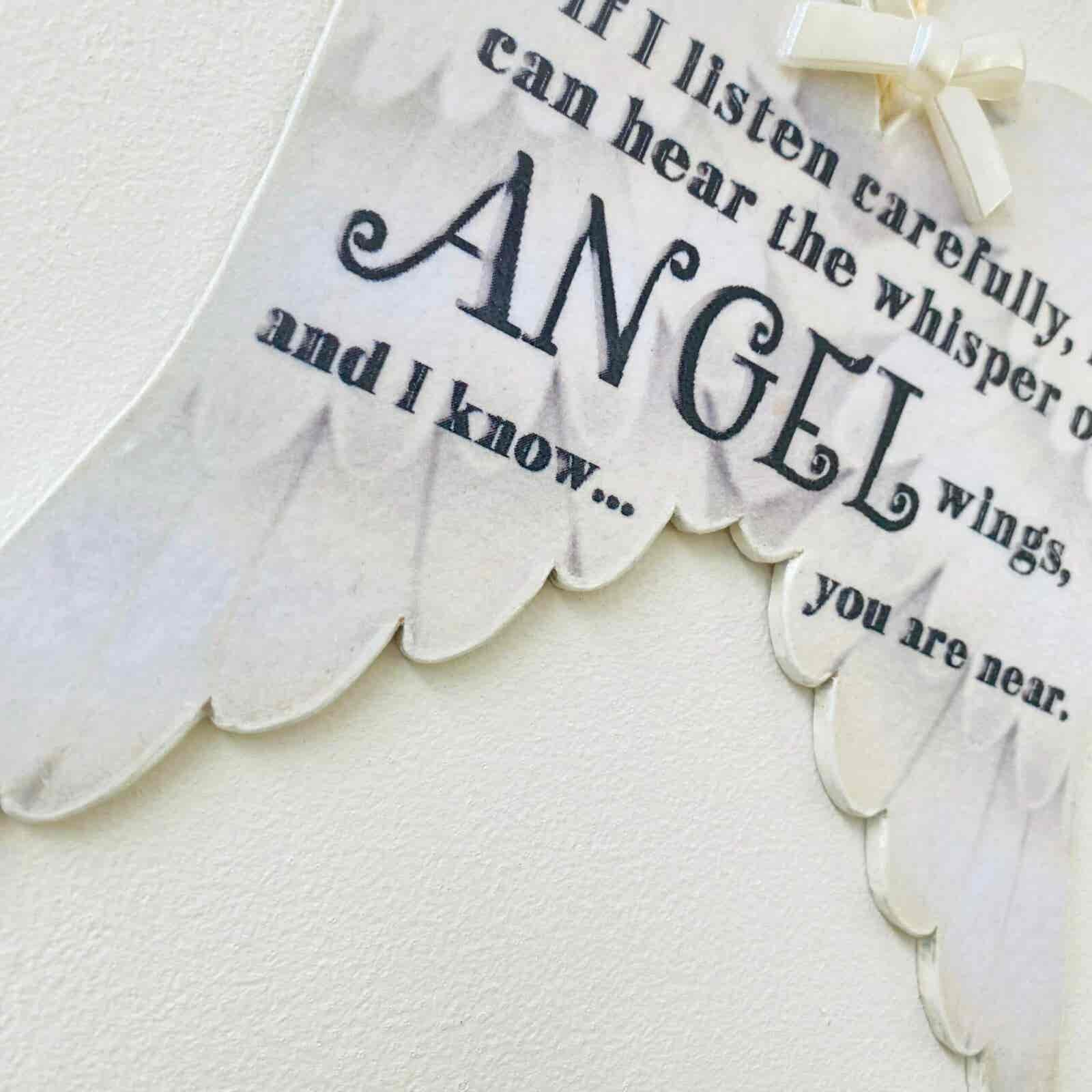 Angel Wings Memorial Plaque - Image 11
