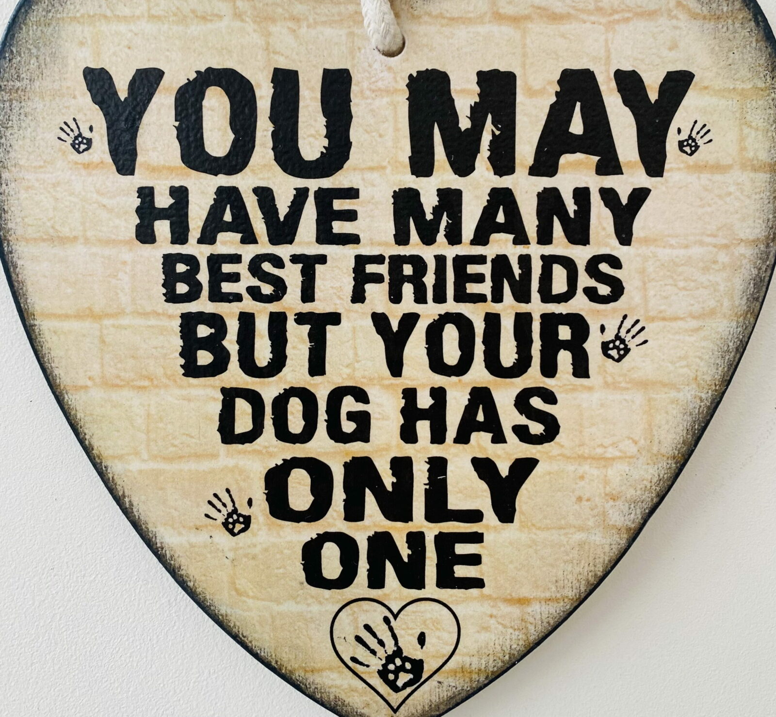 Large Wooden Heart - Dog Quotation - Image 5