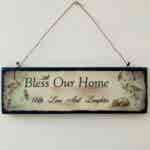 Bless Our Home (with love and laughter) Plaque