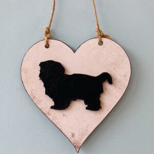 Shih Tzu (on a vintage background heart) Plaque