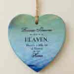 Heaven Heart Memorial Plaque