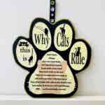 Humorous Paw Print - This is why Cats Rule