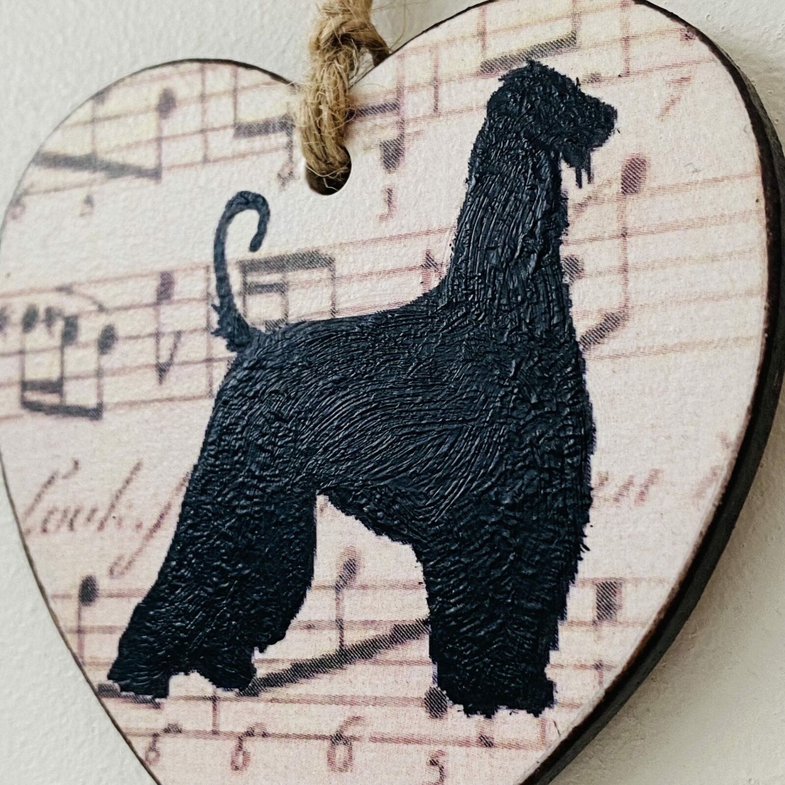 Afghan Hound Heart (with tag) Plaque - Image 6