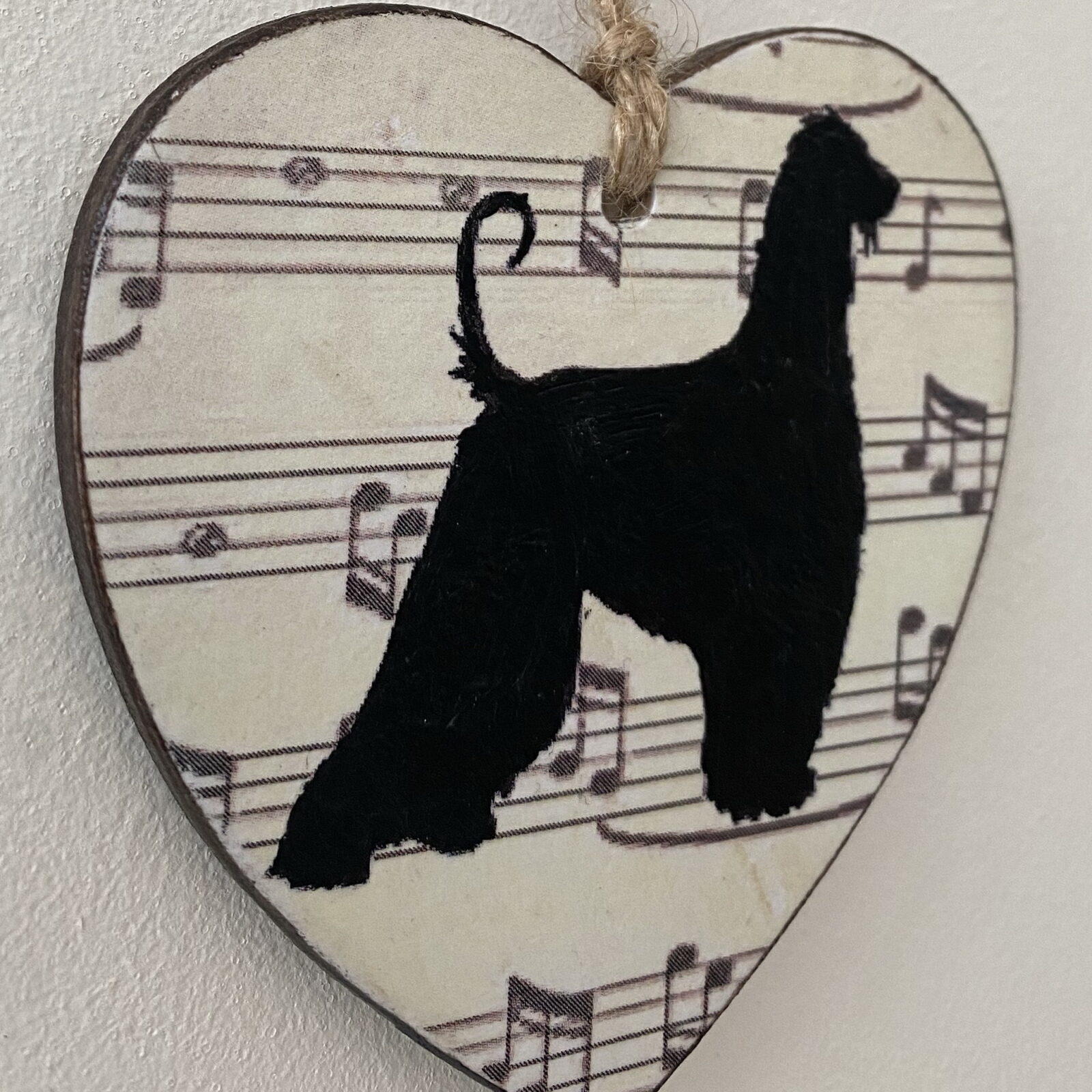 Afghan Hound Heart (with tag) Plaque - Image 4