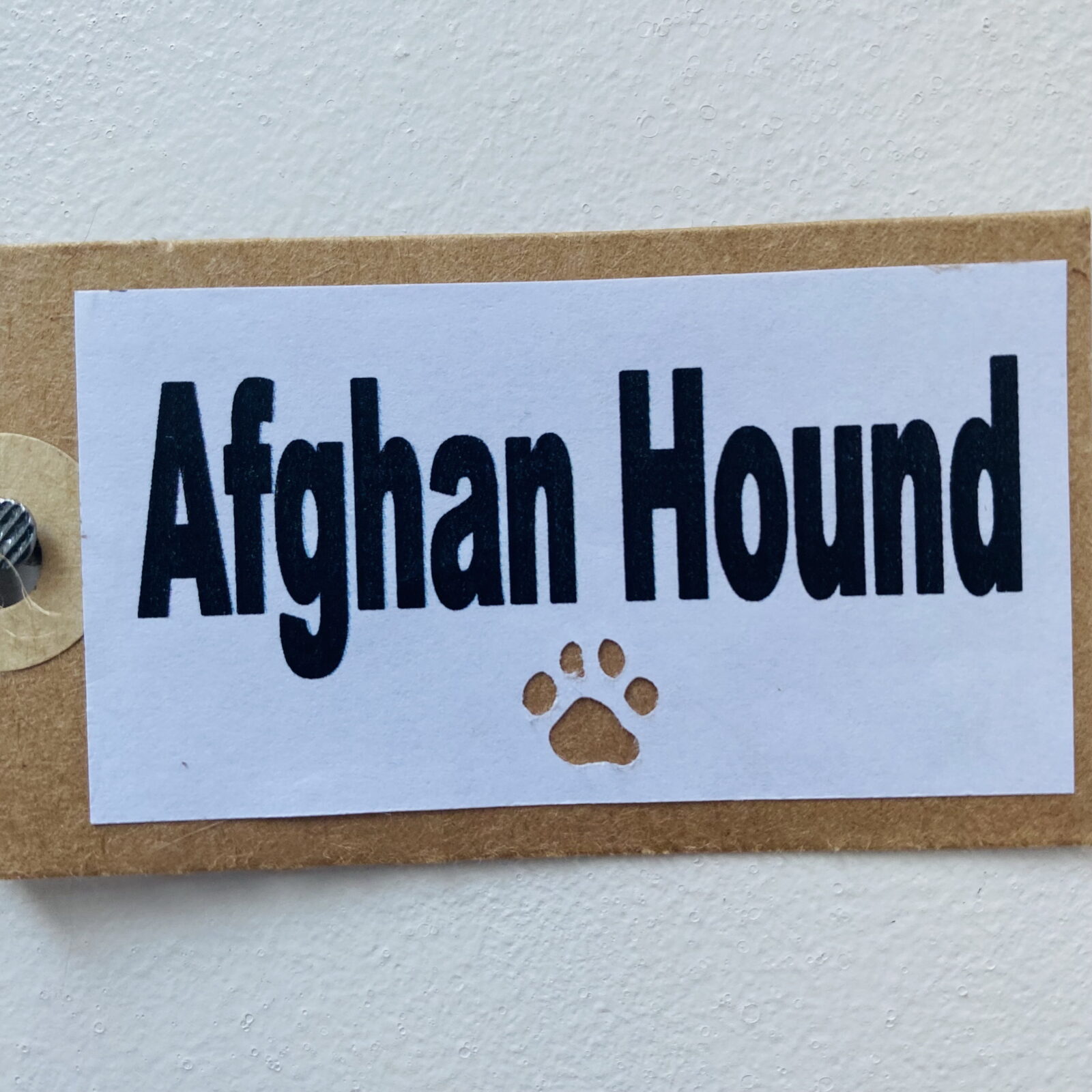 Afghan Hound Heart (with tag) Plaque - Image 8