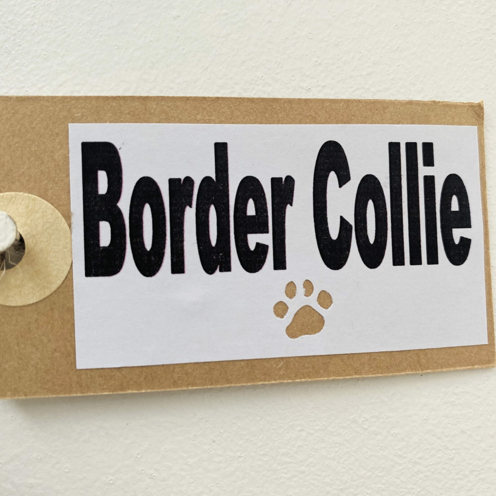 Border Collie Heart (with tag) Plaque - Image 3