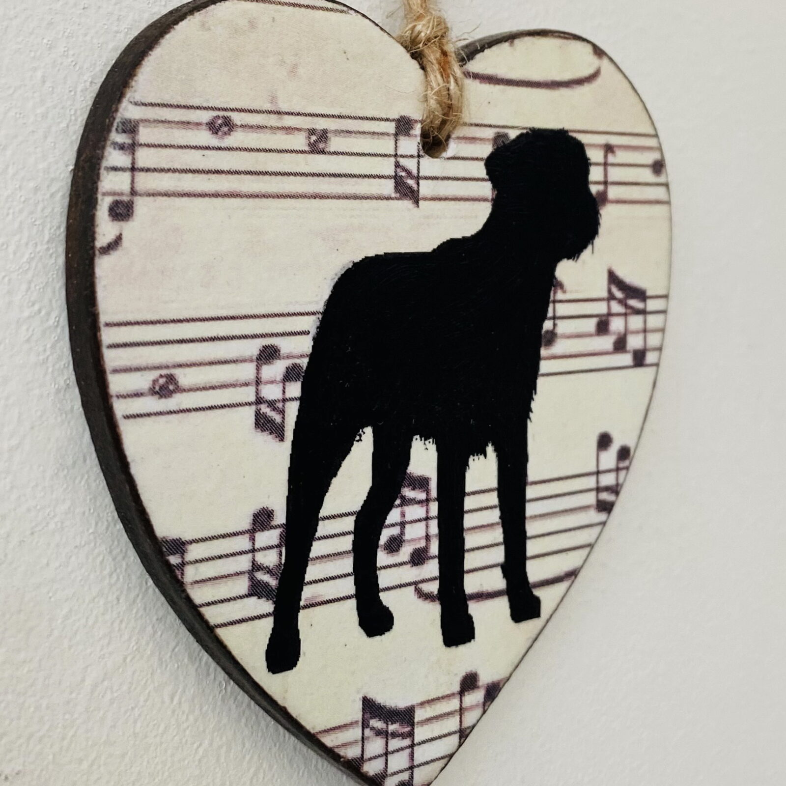 Border Terrier Heart (with tag) Plaque - Image 4