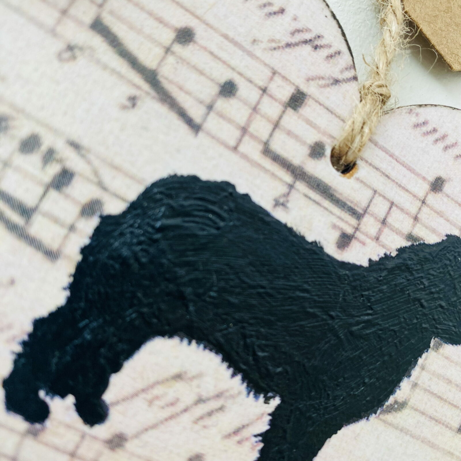 Border Collie Heart (with tag) Plaque - Image 5