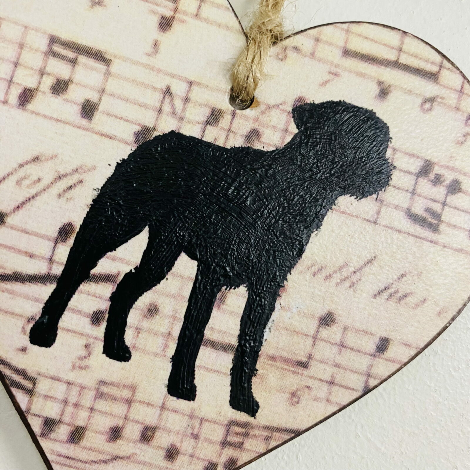 Border Terrier Heart (with tag) Plaque - Image 5